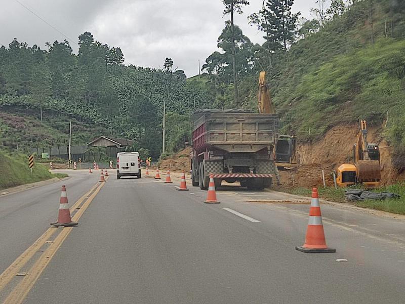 BR-280, na Serra do Corupá, será liberada nesta quinta